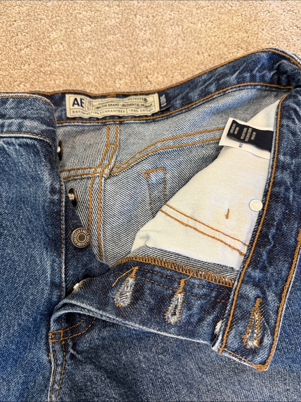 American Eagle Outfitters Medium Blue Straight Leg Jeans